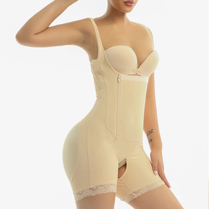 Hip Lifter Body Shapewear Abdomen Body Shapewear Waist Trainer Tight Zipper hourglass girdle bbl post op surgery supplies