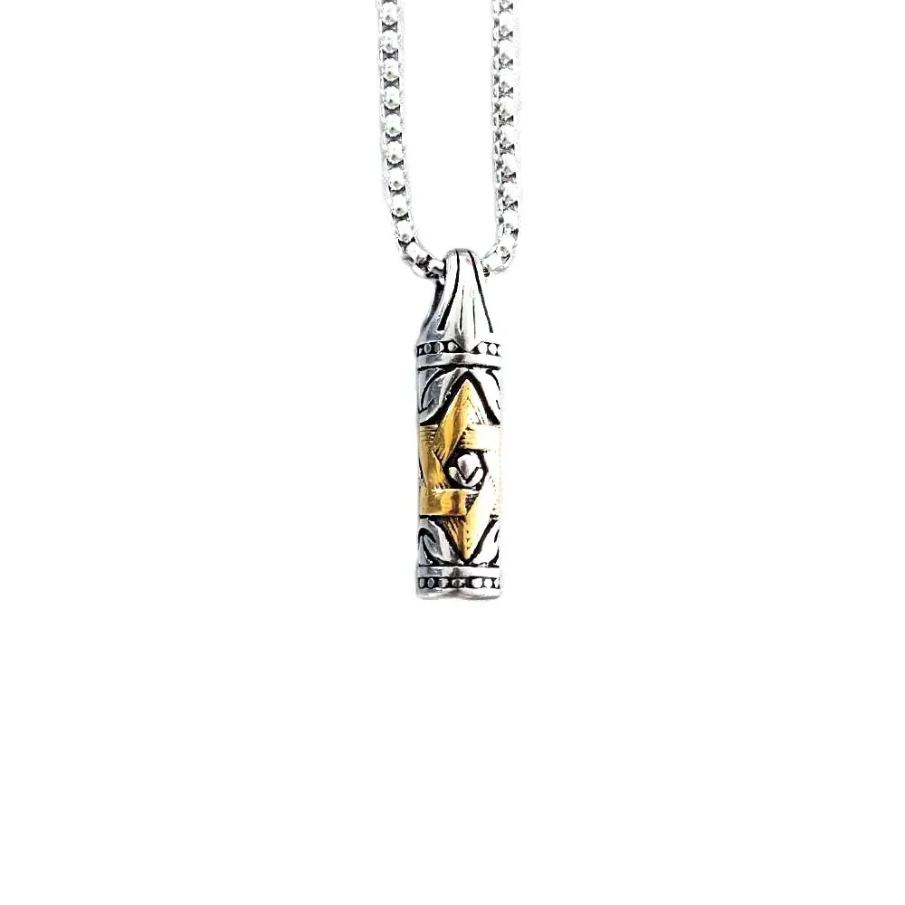 

Оптовая продажа, ожерелье с подвеской из нержавеющей стали 316L высокого качества для мужчин и женщин, модный роскошный бренд, шестиконечная ...