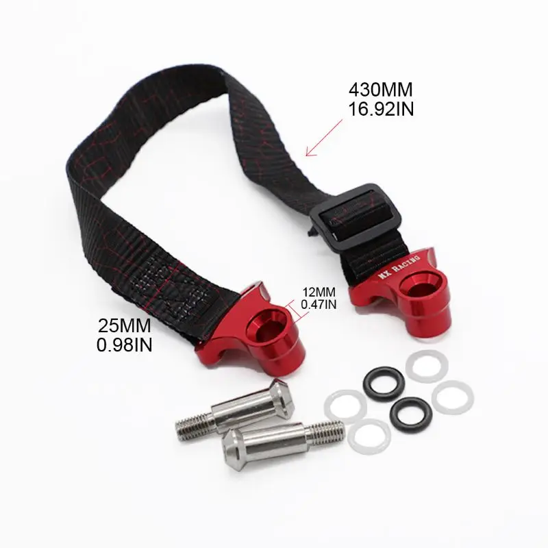 

1Set Motorcycle Rescue Trailer Belt Kits Durable Nylon Metal Strap with Screws for Dirt Bikes T21E
