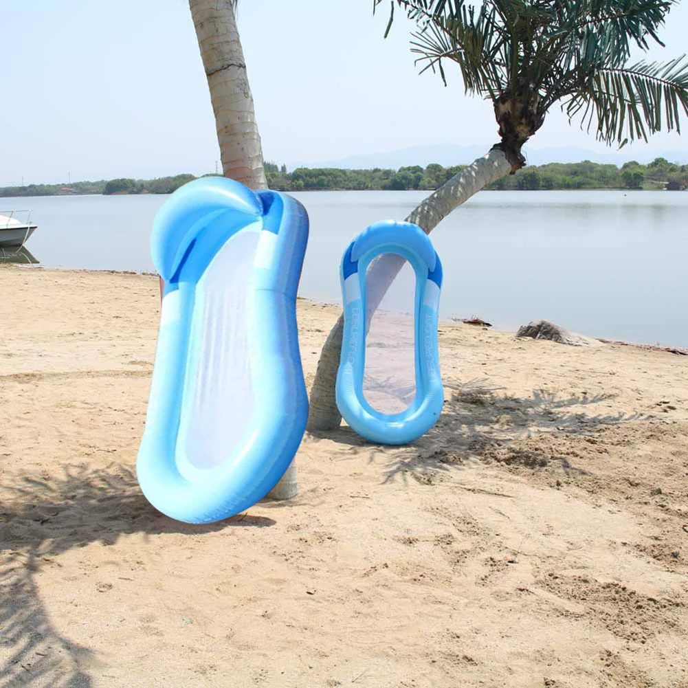 

Summer Air Mattresses Single Row Shade Inflatable Mattress Floating Floating Sleep Bed Lounge Chair For Outdoor Water Beach
