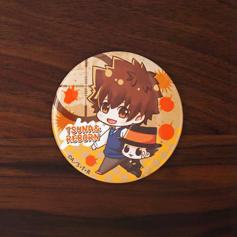 Реборн Katei Kyoshi Hitman! Значок аниме Tsunayoshi Mukuro.R Takeshi Gokudera Hayato Lambo Yamamoto милый
