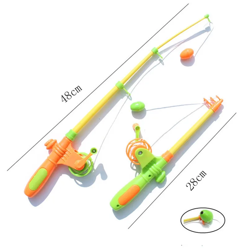 7 шт./лот набор магнитных удочек для рыбалки детей модель игры в рыболовные