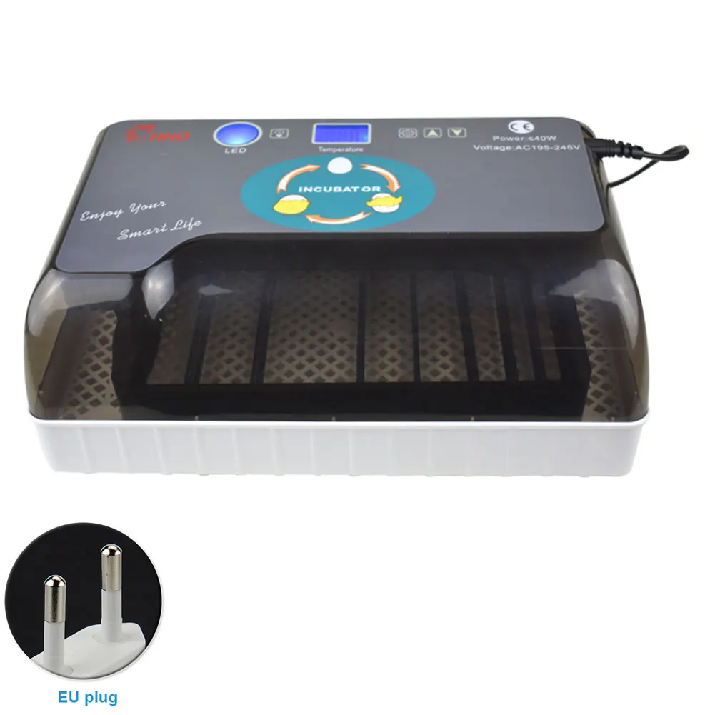 

12 Eggs Machine Led Automatic Turning Poultry Incubator Goose Hatcher Bird Duck Digital Incubadora -candlers Chicken