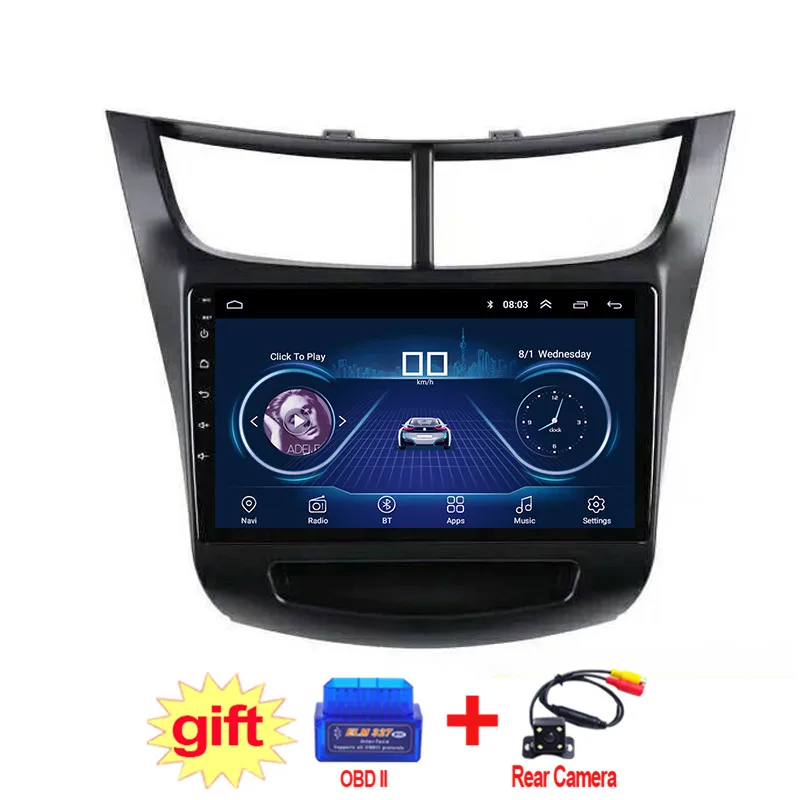 9 дюймов IPS и 2.5D сенсорный экран Android 8 1 автомобильный DVD GPS навигация для Chevrolet Sail 2015