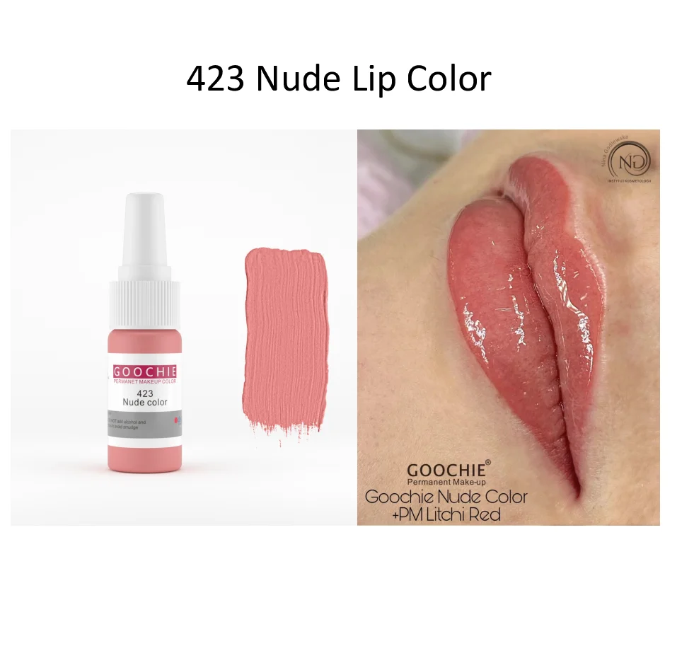 Натуральный полуперманентный пигмент для макияжа губ 6D PMU |