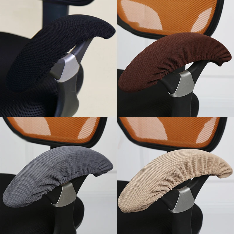 2 шт. сплошной Цвет стул подушки подлокотники для Офис кресла подлокотник