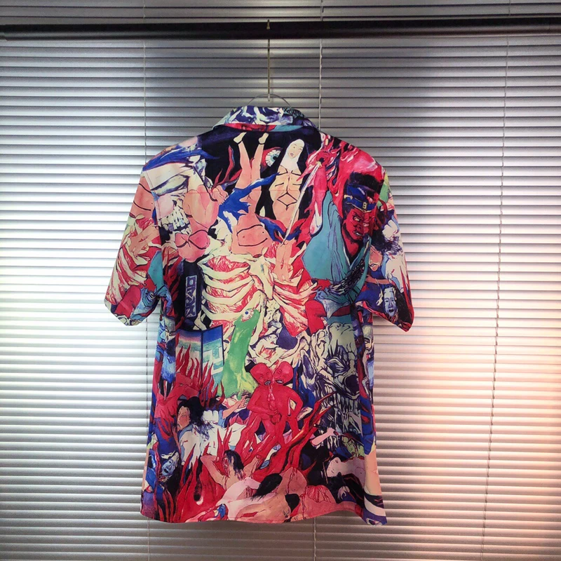 Best Quality Streetwear WACKO MARIA HAWAIIAN Shirt 2021 Summer New Men Women Casual Fashion 1:1 Tops Tee HAWAIIAN Beach Shirts