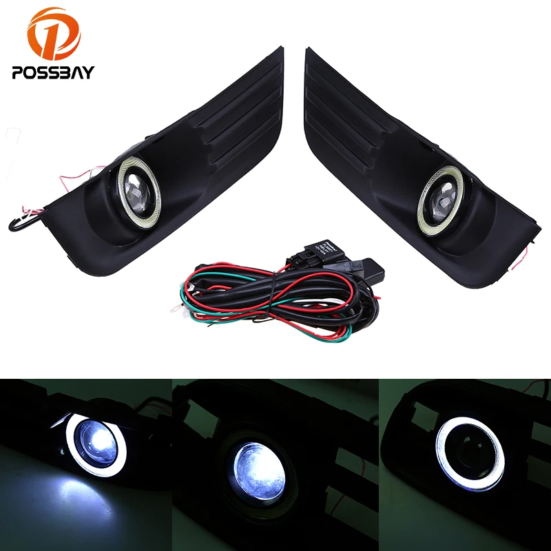 Решетки для нижнего бампера автомобиля POSSBAY противотуманные фары светодиодная