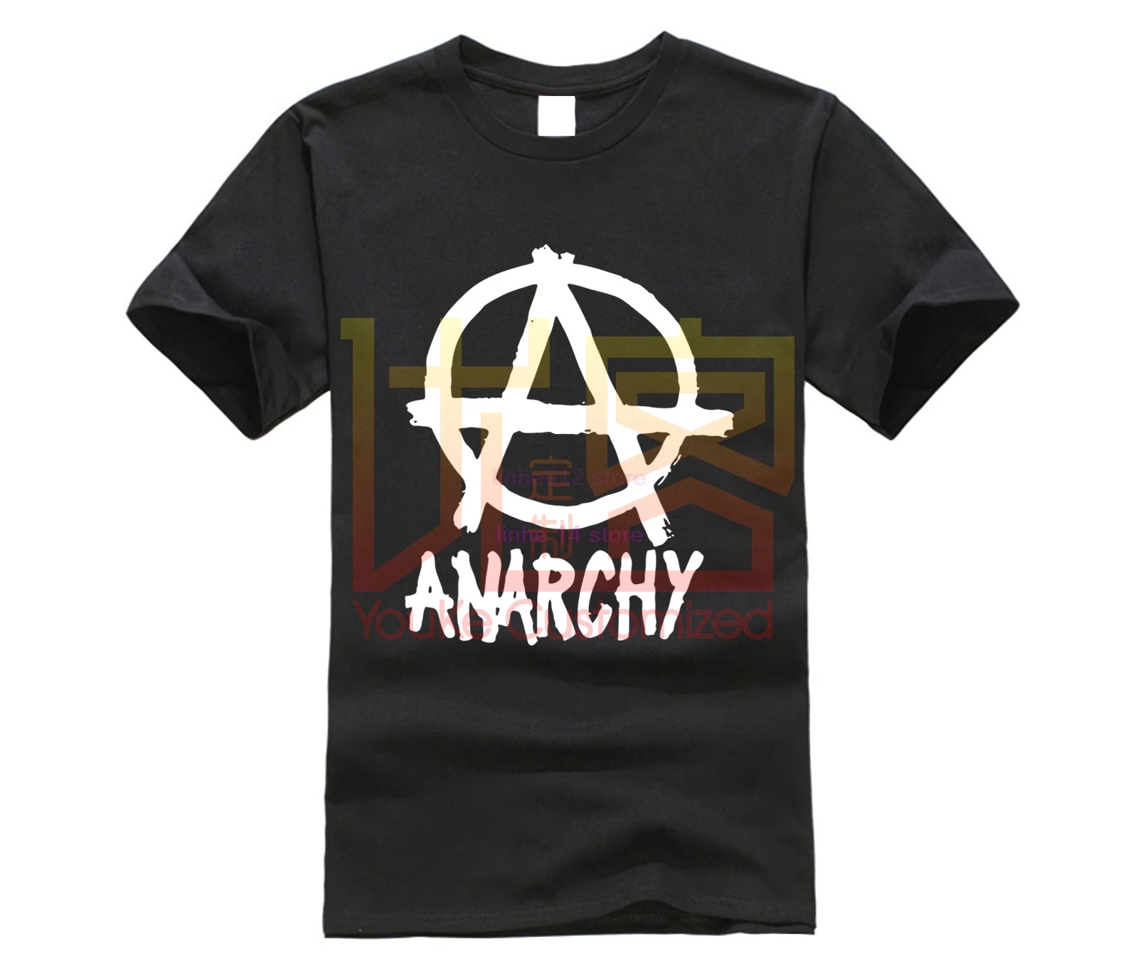 Анархия круг мир революция анархист бой назад графическая рубашка Футболка