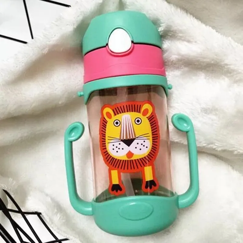 Recommended water cup wholesale children's strap dual-purpose straw pot creative cartoon can not be broken | Мать и ребенок