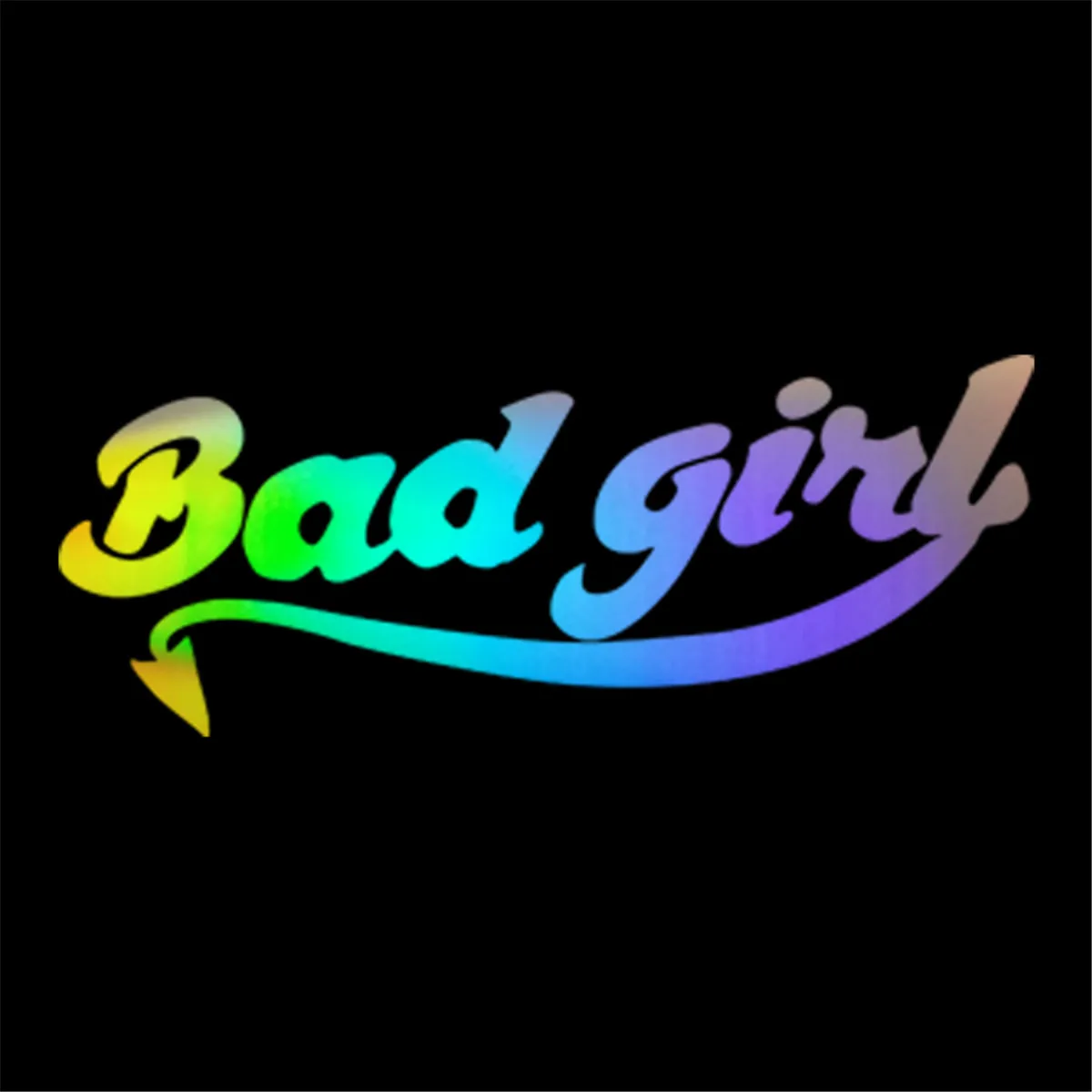 

Персонализированные наклейки на автомобиль Bad Girl, забавный автомобиль окно фургона, дверь для стенок, бампера, фотонаклейки 10x10 см