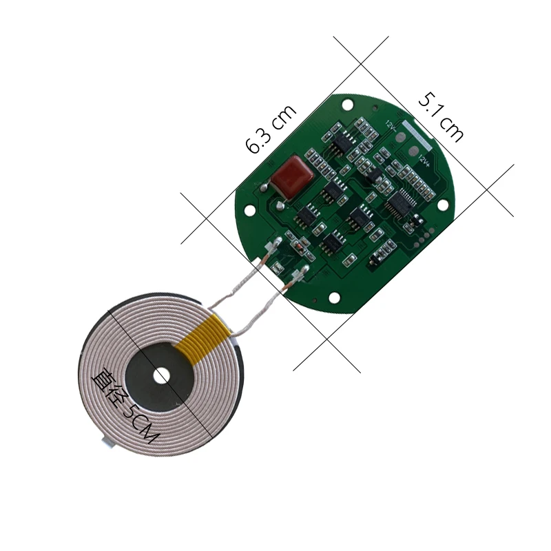 

12V10W автомобильный беспроводной модуль передатчика быстрой зарядки решение Настольная лампа с центральным управлением модификация мебели для прикуривателя