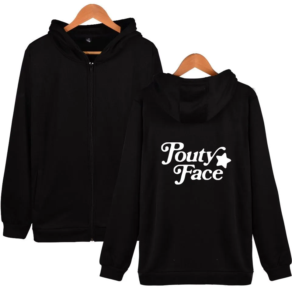The Hype House Addison Rae Merch Hoodies Hooded Sweatshirts Men/Women Print Pouty Face Hoodie Fashion Unisex Tracksuit Clothes | Женская