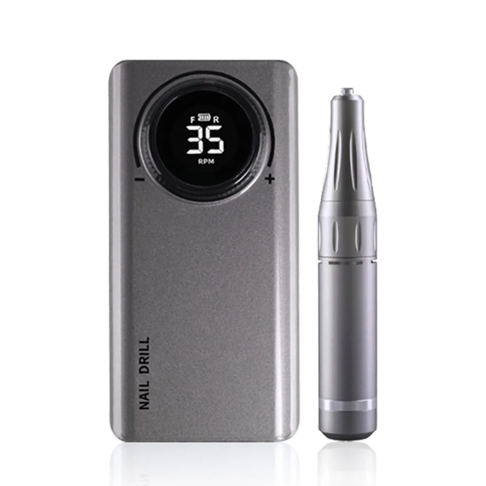 

High Recommend Rechargeable Nail Drill Machine Portable Nail Drill Kit With 6 Drill Bit For Nail Polishing Cuticle Manicure Tool