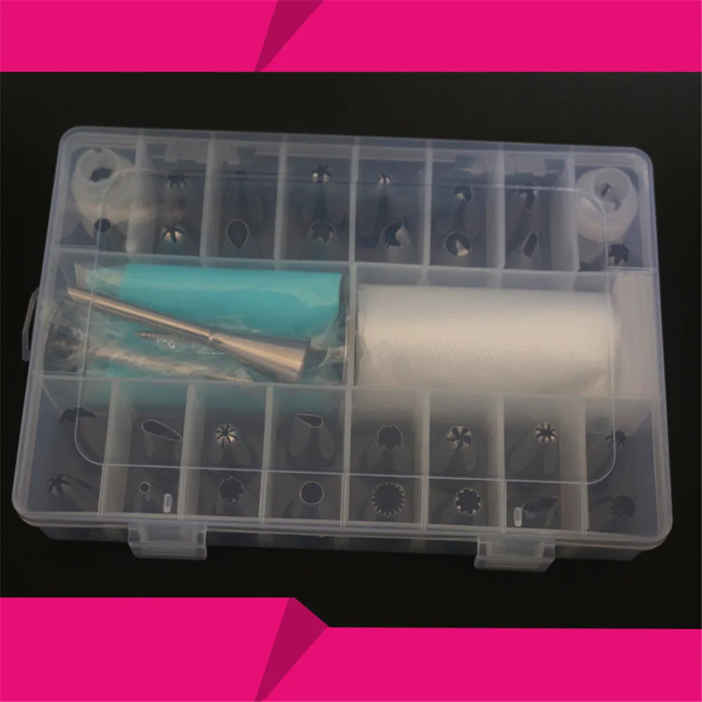 Кондитерский мешок с насадками из нержавеющей стали 49 шт./компл. |