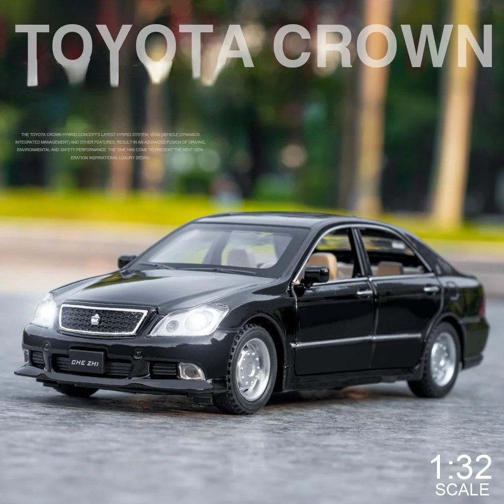 

1/32 Toyota Crown 12th Simulation Alloy Car Model Diecast & Toys Vehicles Collection Chidlren Boys Toy Car Decoration Pull Back