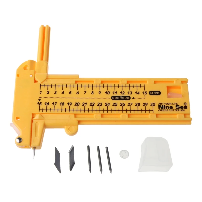 

Compasses Circle Cutter Utility Photo Paper Cutter Circular Tool DIY Device K3KD