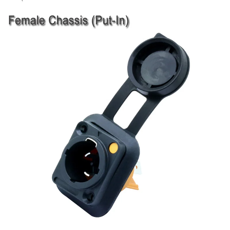 100 шт. водонепроницаемый 3-контактный разъем питания IP65 штекер/гнездо для монтажа