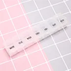 7 дней в неделю таблетки, капсулы, медицинский препарат коробка держатель для хранения Организатор Контейнер чехол Таблетки коробка сплиттер 1 шт. 3 цвета