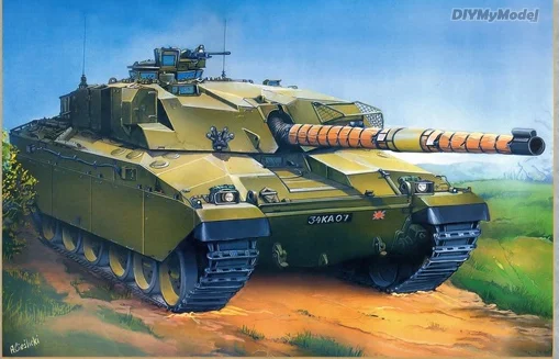DIYMyModeI UK Challenger MBT, KIT de modelo de papel artesanal, rompecabezas de juguete hecho a mano, regalo, accesorios de pel&iacute;cula-2