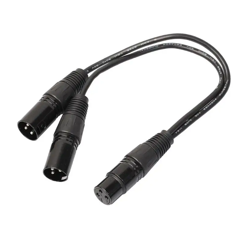 0 3 м 1 фут 3P XLR гнездовой разъем к двойному 2 штекерному разъему Y-разветвитель