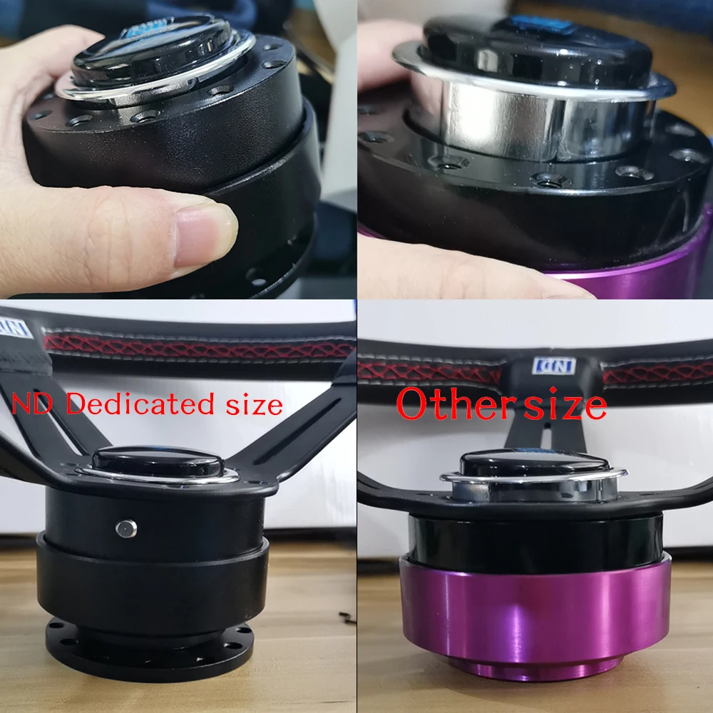 Универсальный Алюминий 6 отверстие Авто Quick Release Руль выхватить Hub адаптер Босс