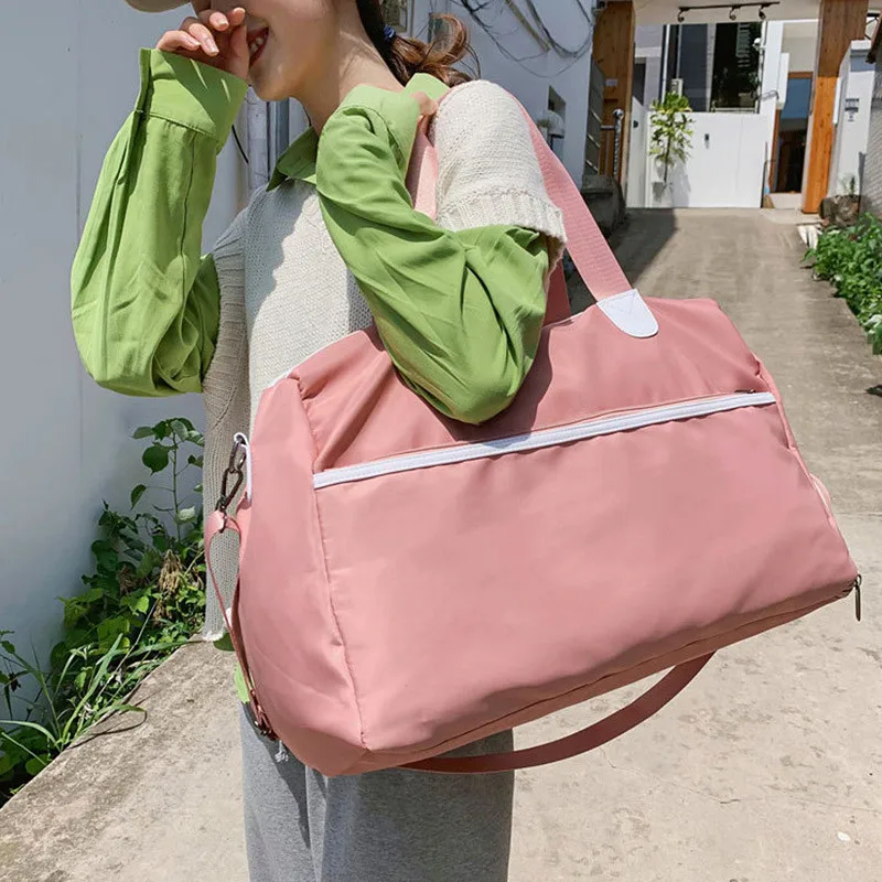 Jiessie&Angel Gym Bags For Women Outdoor Sports Training Bag Package Yoga Handbag Lady Dry Wet Separation Shoes Bags Luggage Bag