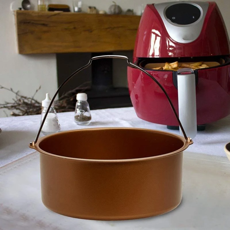 

Air Fryer Accessories 7 Inch for 3.2-5.8Qt Deep Fryer General Purpose for Phillips Air Fryer with Non-Stick Coating