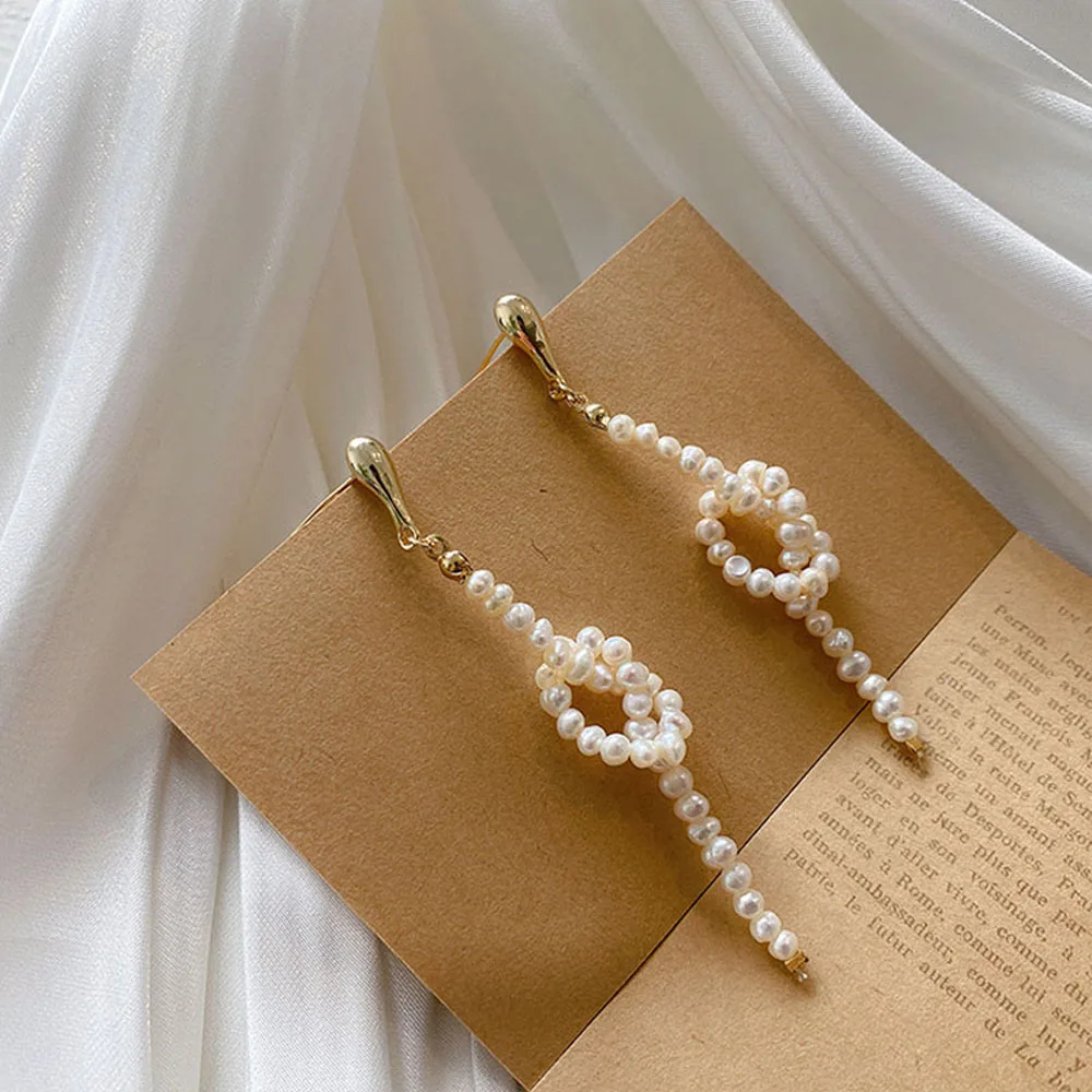 

Han Edition Stud Earrings Fashion Personality Creative Design Imitation Pearl Earrings Women Fine Jewelry Sell Like Hot Cakes