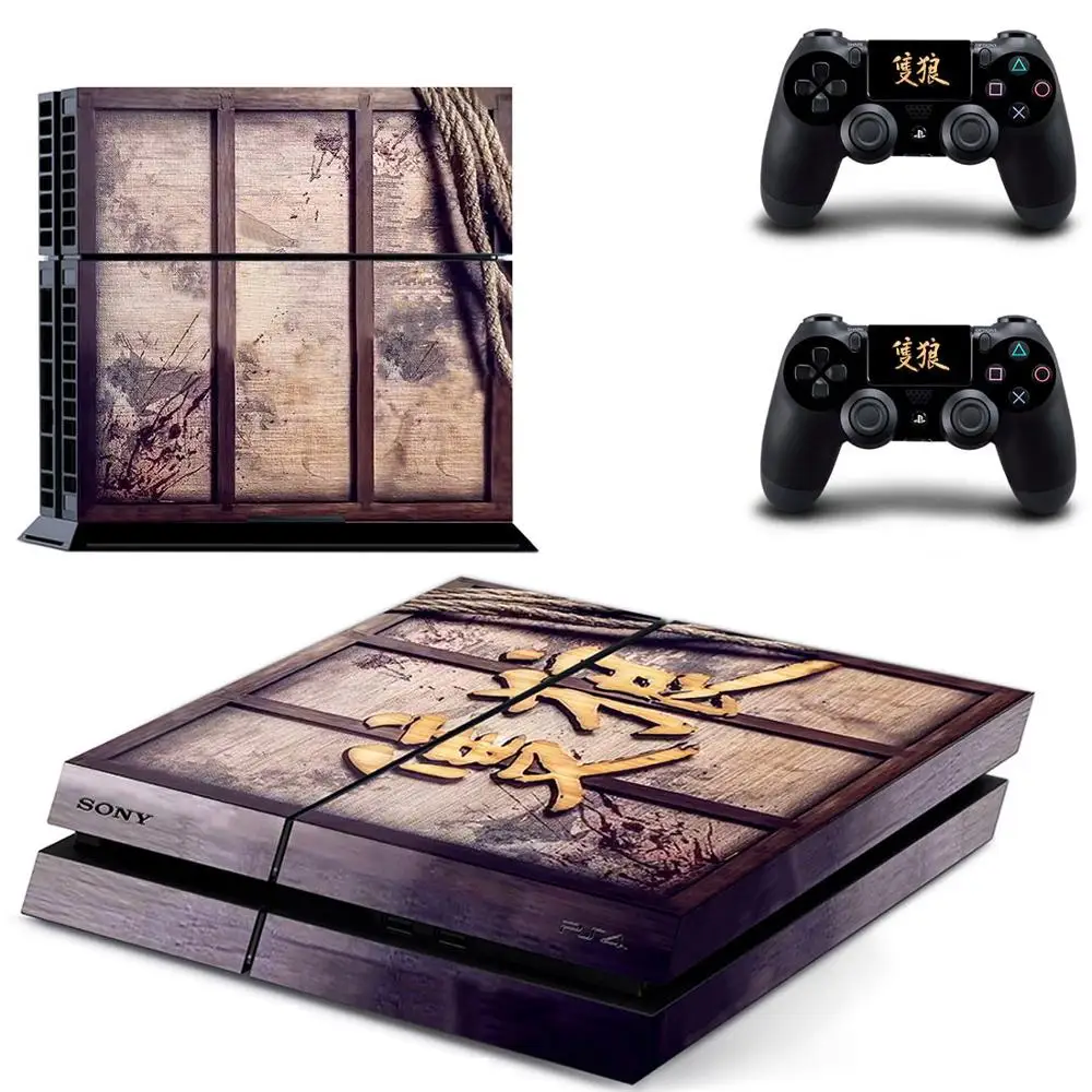 Sekiro тени для век под давлением дважды PS4 Стикеры s Play station 4 кожи наклейки Игровые