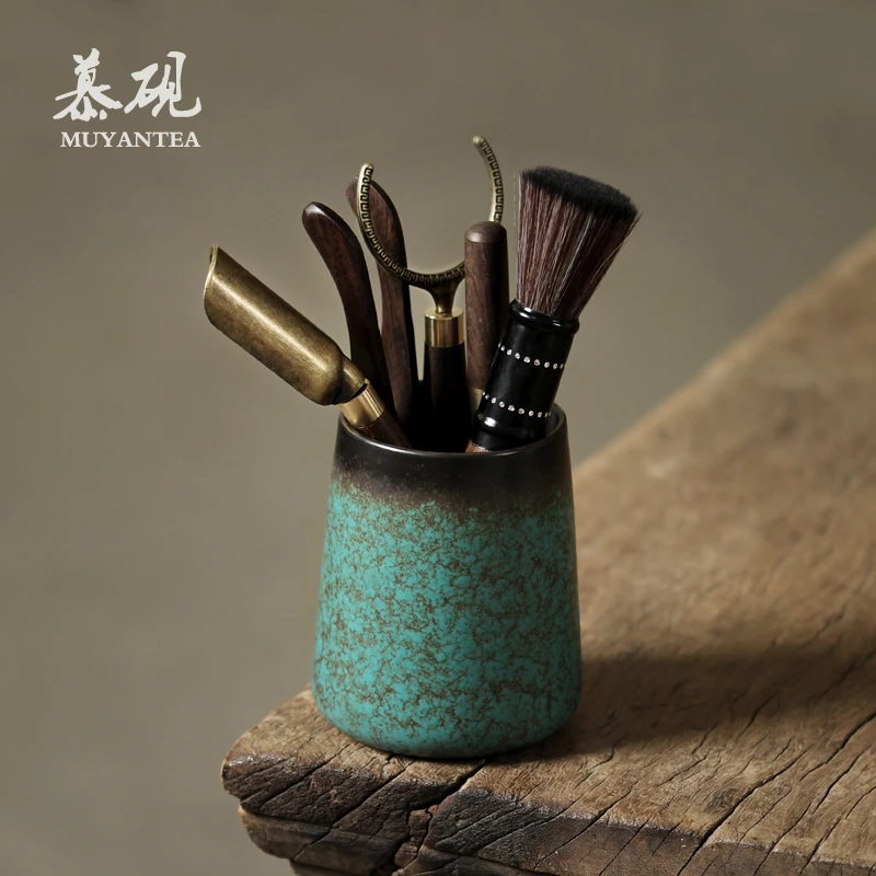 Бочка для хранения из эбенового дерева чайной церемонии