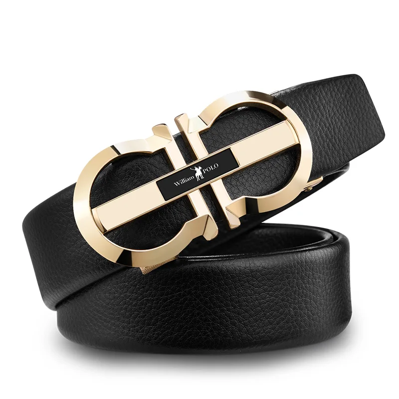 Fashionable men's leather belt business 
