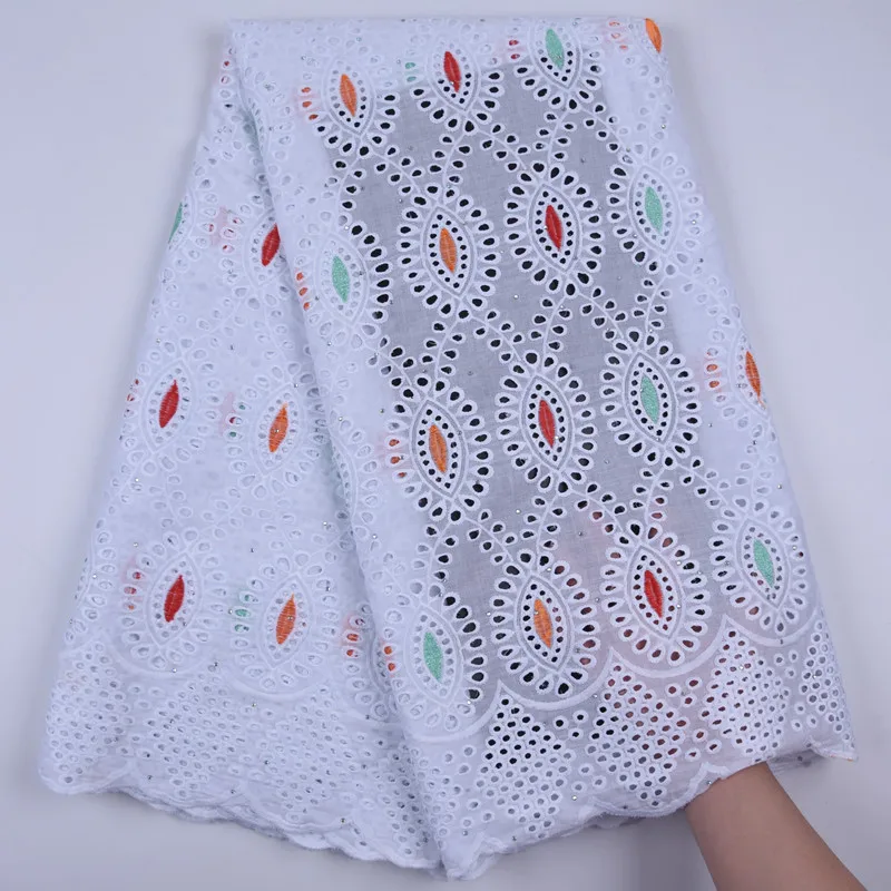 New Arrivals Pure White Dubai Lace African Nigerian Dry Eyelet Swiss Voile In Switzerland Healthy Skin Everyone A1721 | Дом и сад