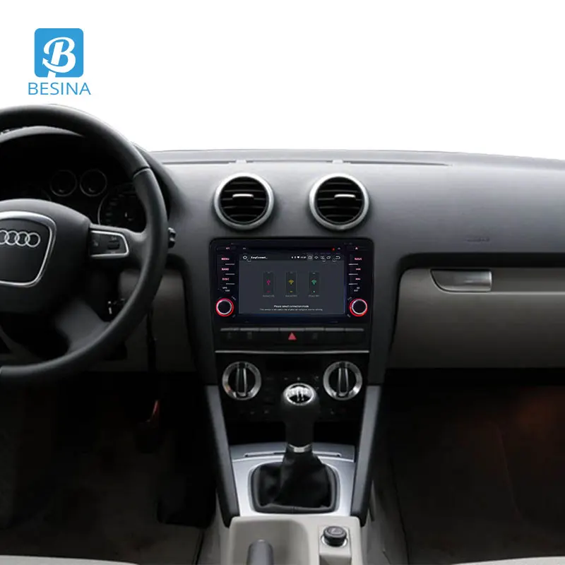 Besina 2 Din автомобильное радио Android 10 0 автомобильный dvd-плеер для AUDI A3 S3 2002-2011 GPS Navi