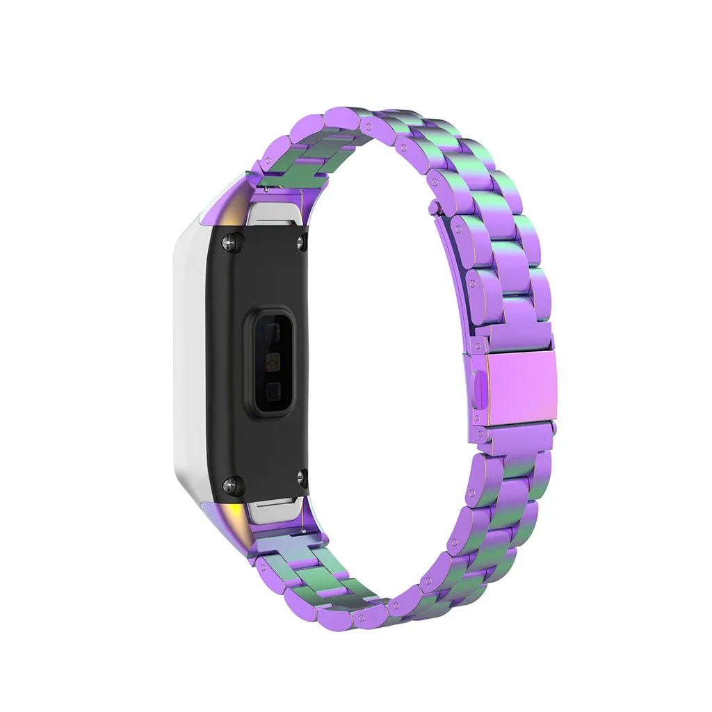 Цветные Ремешки для наручных часов Samsung Galaxy Fit ремешок из нержавеющей стали
