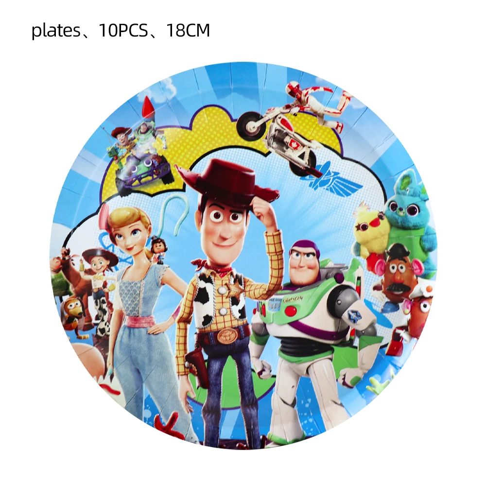 Disney Вечеринка История игрушек баннеры одноразовая посуда тарелка чашка скатерть