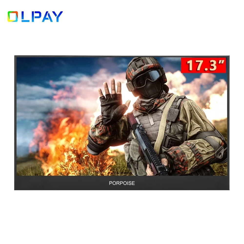 

17.3 Inch Super Ultra-narrow Border HDR Portable Monitor 1920 * 1080P IPS Screen For PS3 PS4 XBOX Car Display PC For Mac