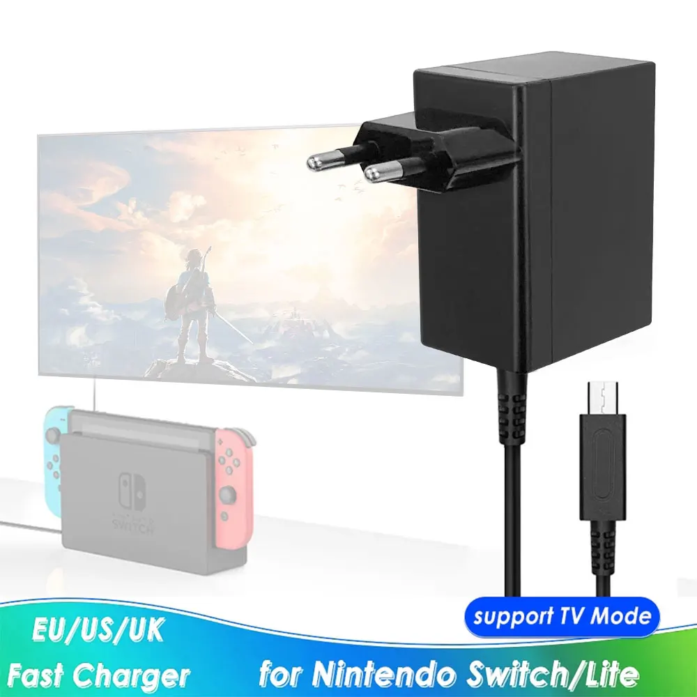 EU US Plug Home Travel Wall Power Support-Type C USB AC Charging Adapter Cable Fast Charger For Nintendo Switch NS Console |