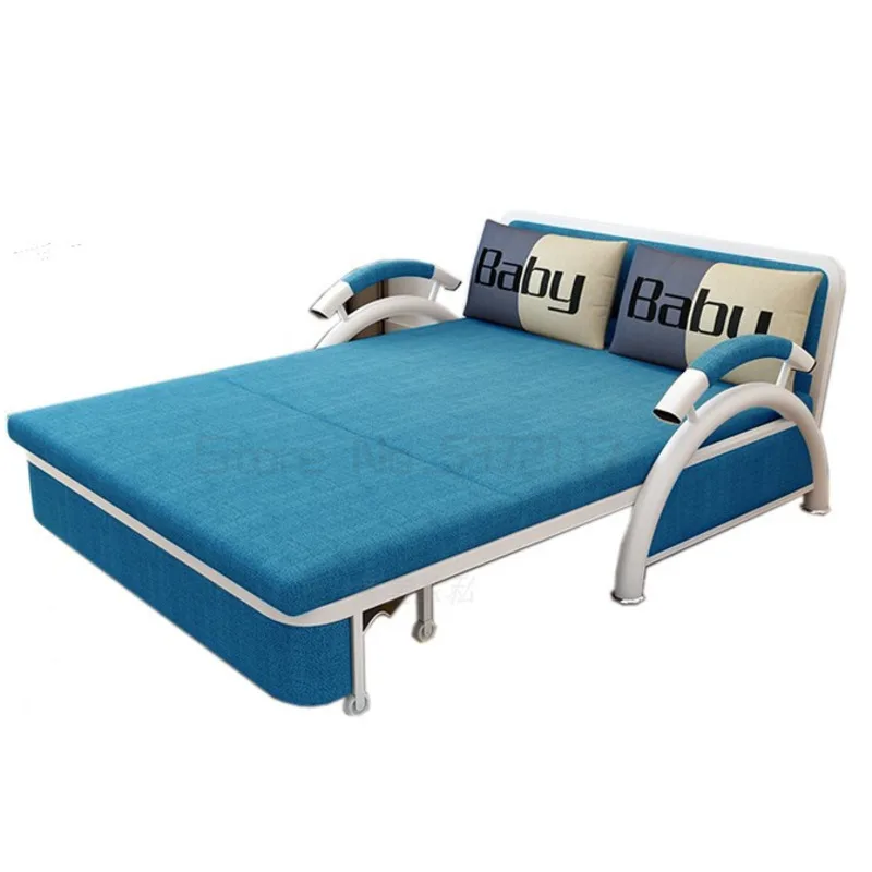 

Многофункциональный складной диван-кровать, односпальная кровать, современный съемный тканевый простой диван для хранения