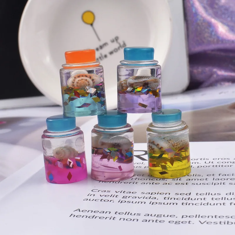 Смола стеклянная оболочка бутылка супер светильник глина DIY Кристалл грязи