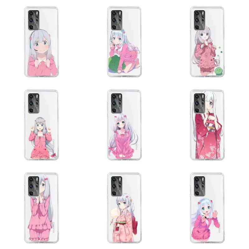

Izumi Sagiri Phone Case For Huawei P40 P30 P20 Mate Honor 10i 30 20 i 10 40 8x 9x Pro Lite Transparent Cover