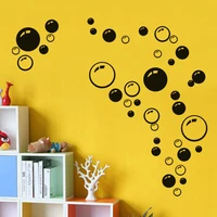 creative color bubble wall sticker kids room bathroom glass window background decoration art decals stickers mural wallpaper