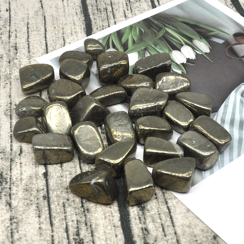 

Natural Iron Pyrite Gravel Specimen Size Irregular Tumbled Stones Reiki Healing Crystals Quartz Mineral Home Aquarium Decoration