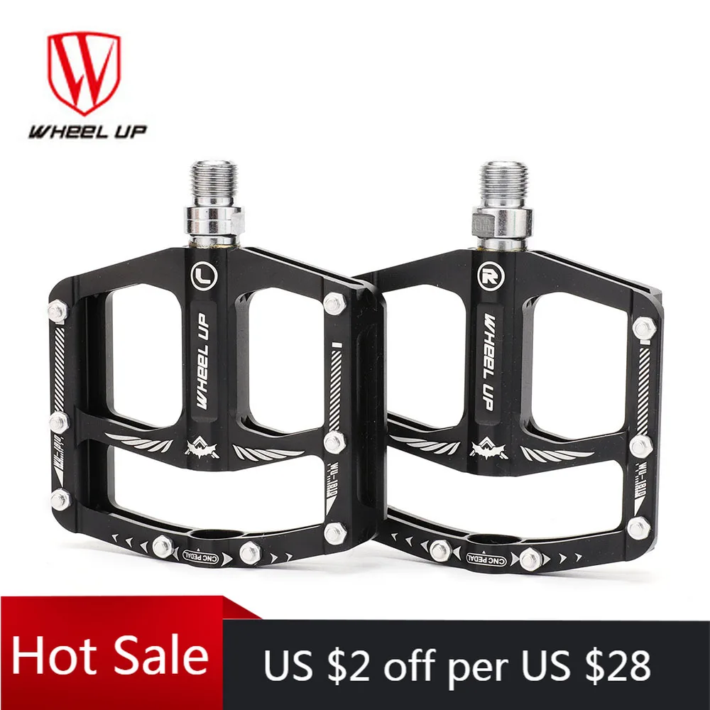 

WHEEL UP Bicycle Pedal Anti Slip Footboard MTB Road Bike Pedal Aluminum Alloy Bike Pedal Sealed Bearings Riding Equipment