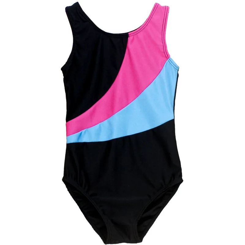 Балетные коньки для девочек гимнастические трико детское боди без рукавов из