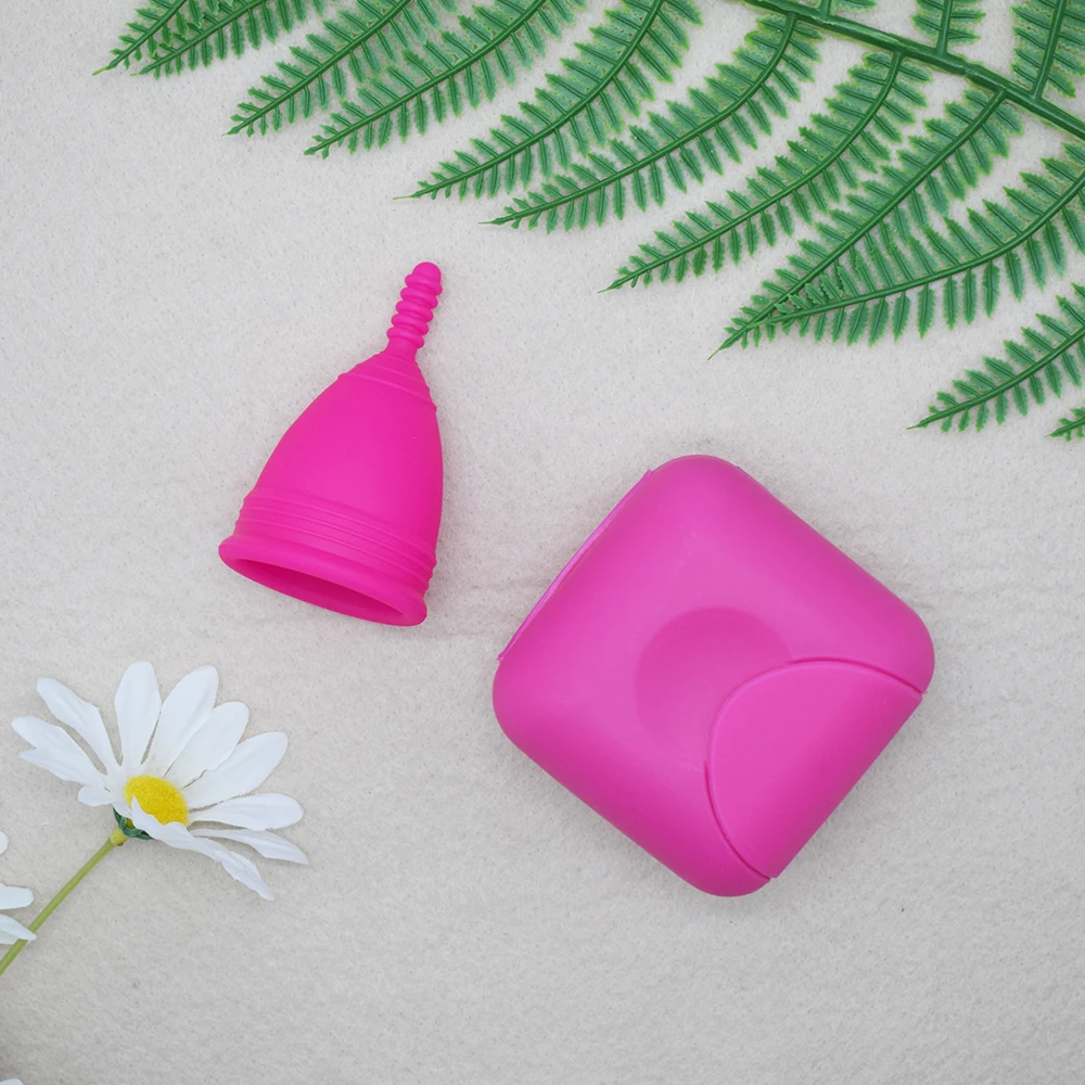 Timkdle Medical Silicone Menstrual Cup Period Feminine Hygiene Female Coletor with Box |