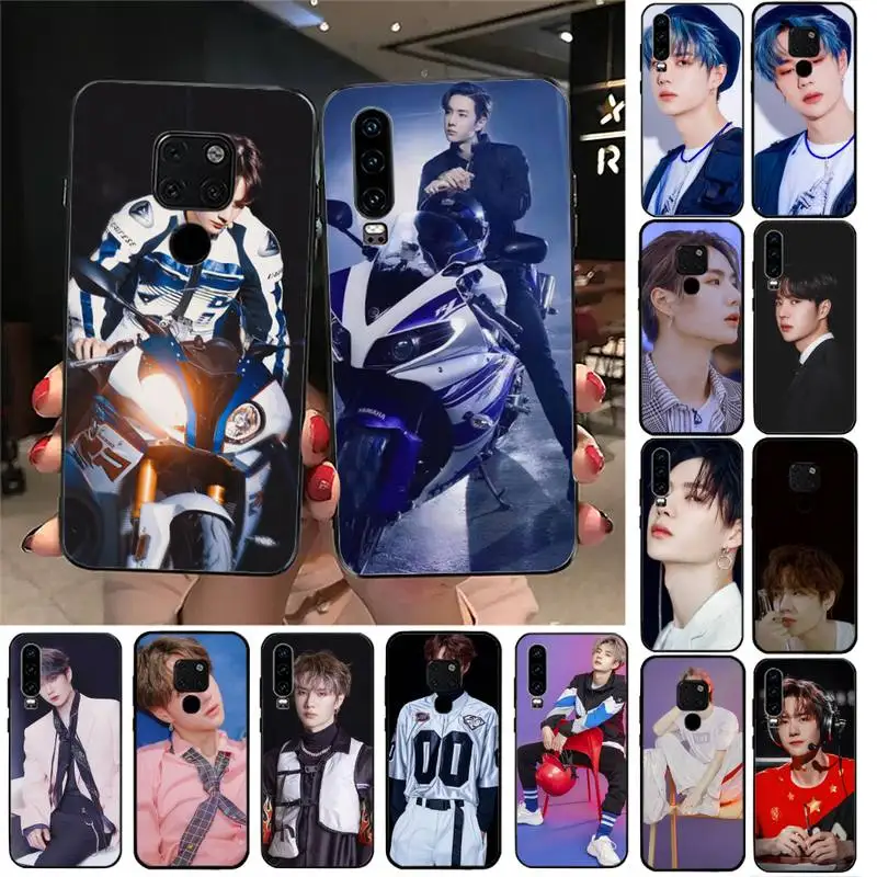 

YNDFCNB Wang Yibo Black Cell Phone Case For Huawei Honor 7A 7C ru 5.7 8 8x 9 10 20lite 10i 20i Honor Play 6.3