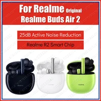 rma2003 anc 25db original realme buds air 2 wireless bluetooth earphones sealed earbuds tws sport headset