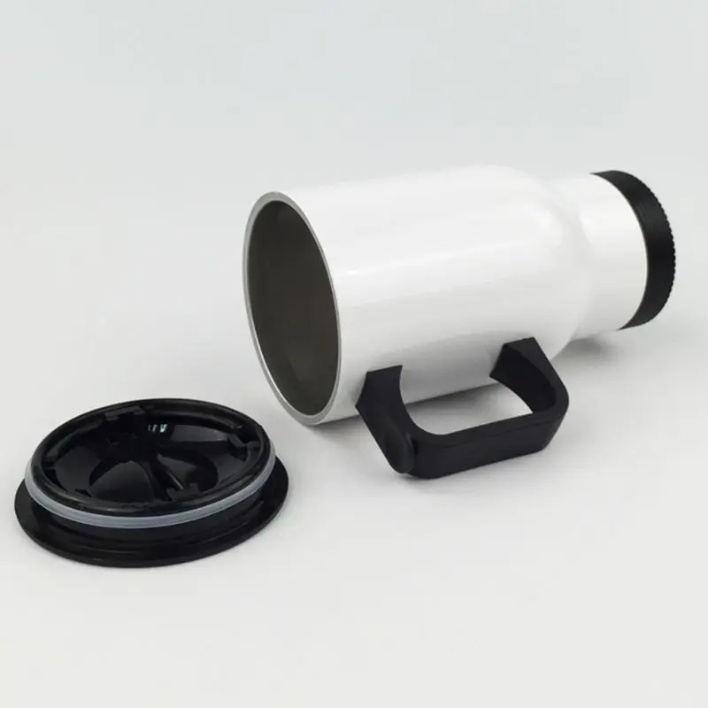 

W3JA Stainless Steel White Travel Blank Sublimation Mug For Heat Press Printing 450ml Thermos Cup