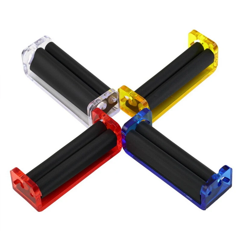 

Potable Manual Tobacco Roller Acrylic Hand Cigarette Maker Rolling Machine Tool for 70/110mm Rooling Paper Smoking Accessories